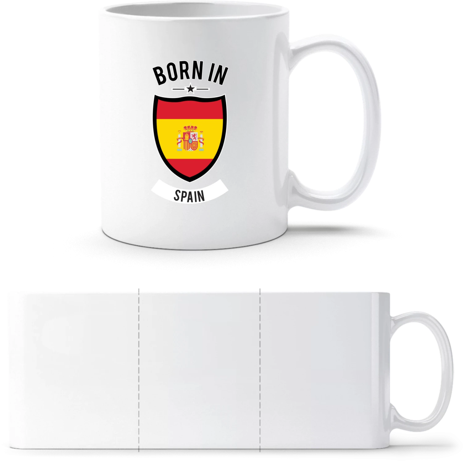Born in Spain - White White mug - front