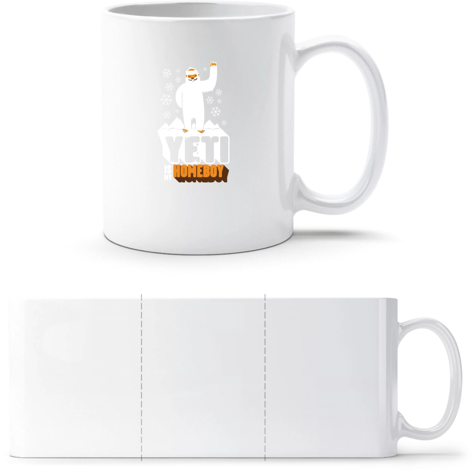 Yeti - White White mug - front