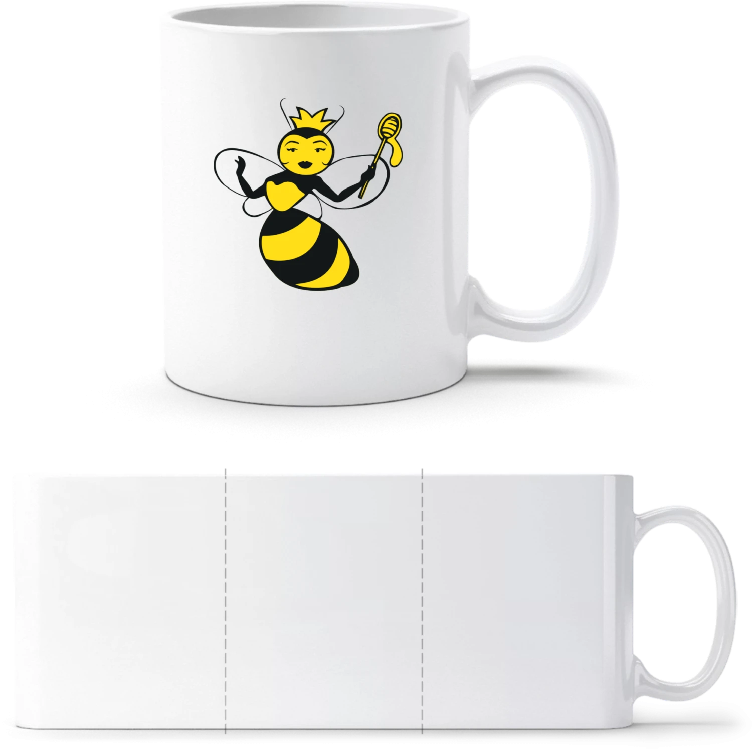 Bachelorette Bee - White White mug - front