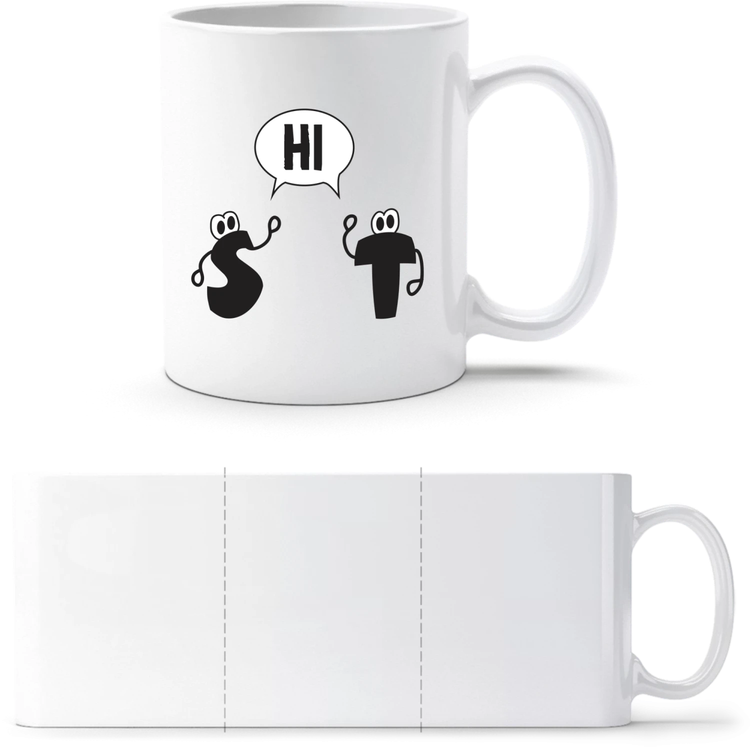 Shit Comic - White White mug - front