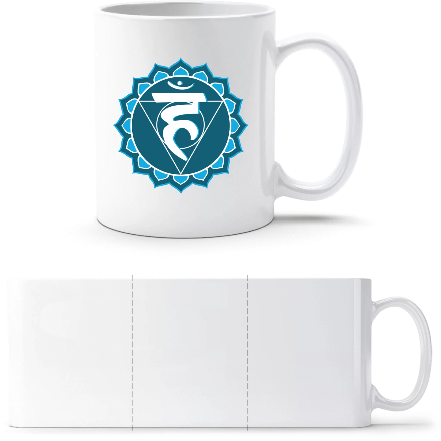 Chakra Visuddha - White White mug - front