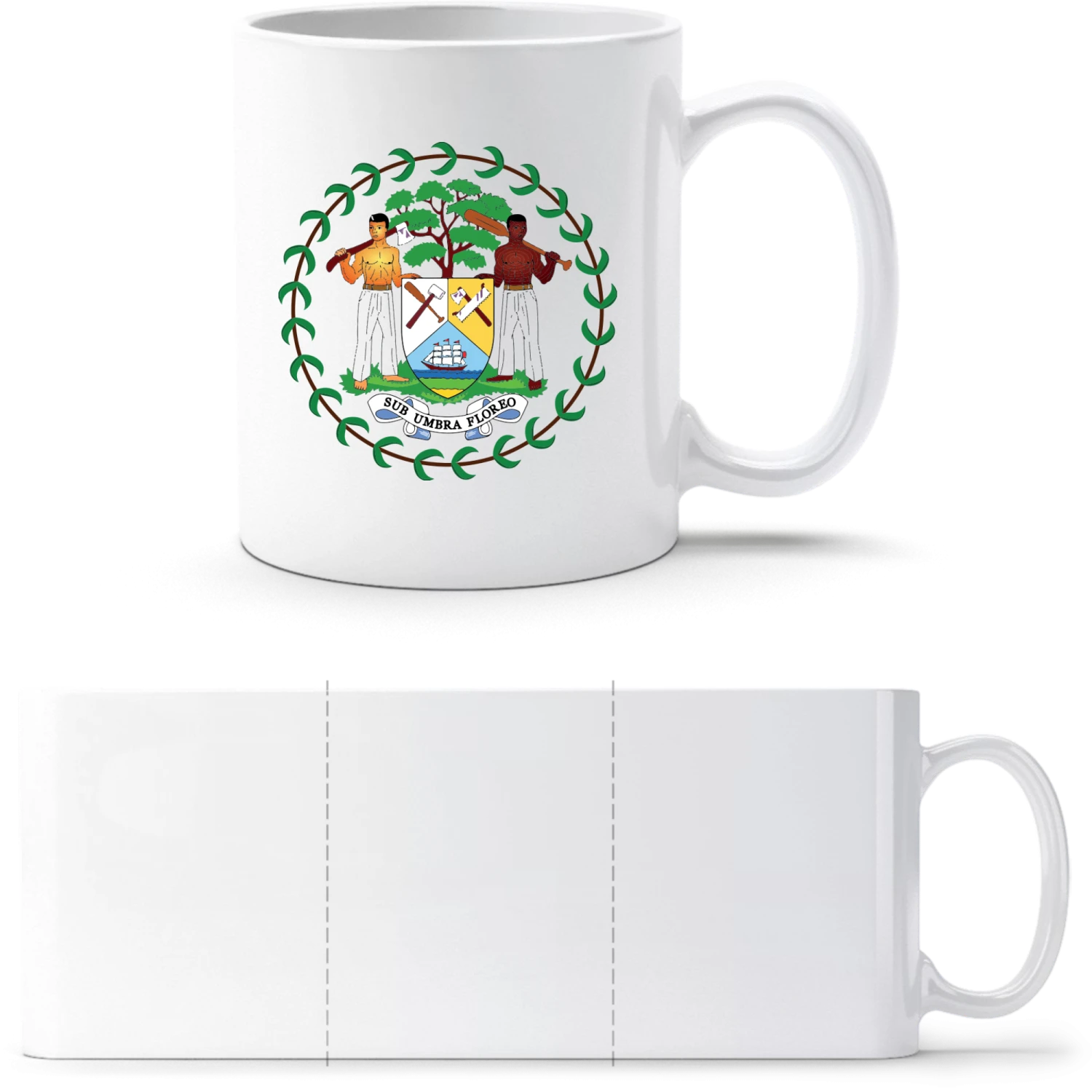 Belize - White White mug - front