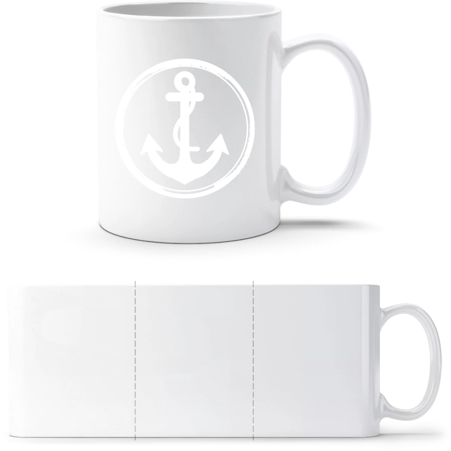 Anchor - White White mug - front