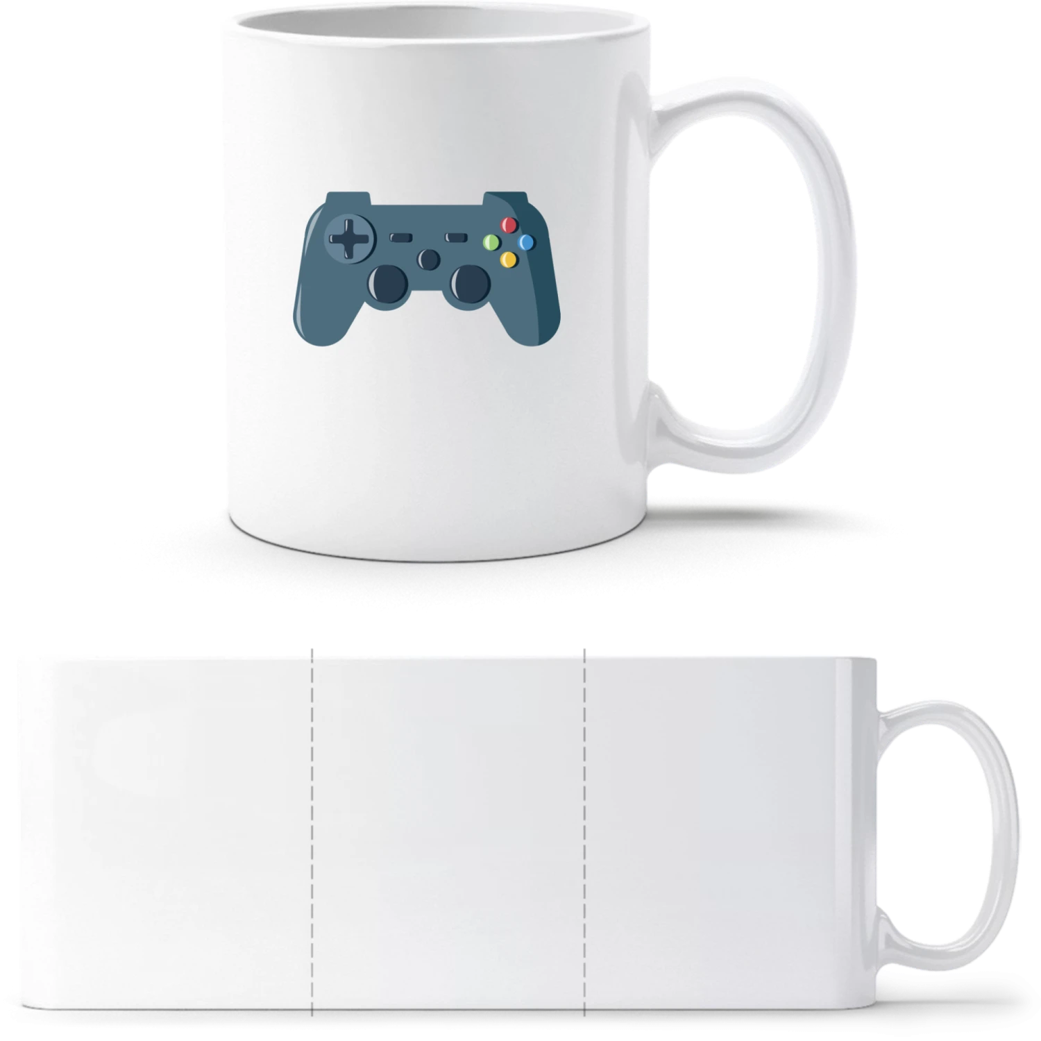 Gaming Controller - White White mug - front