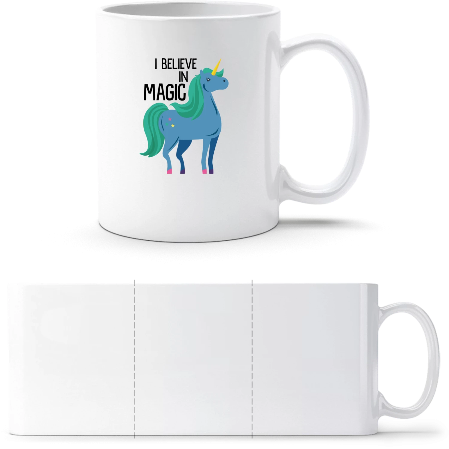I Believe In Magic - White White mug - front