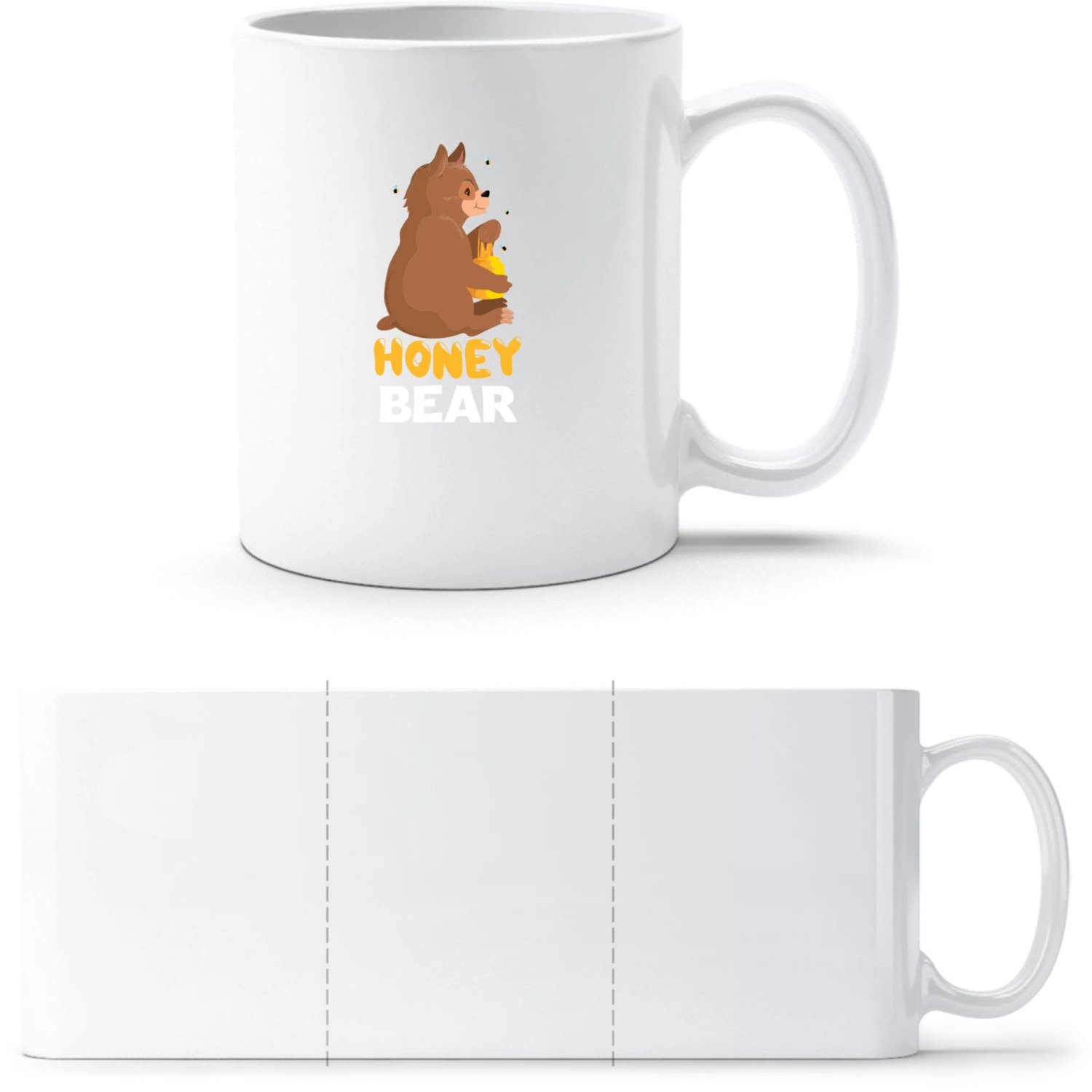 Honey Bear - White White mug - front