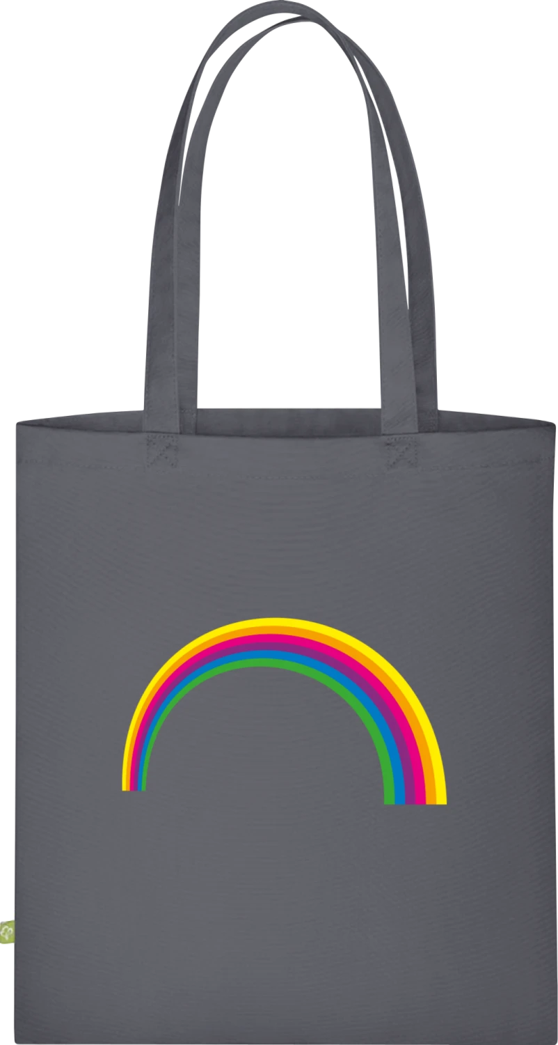 Rainbow Istorted - Graphite Grey Organic Bag for Life - Front