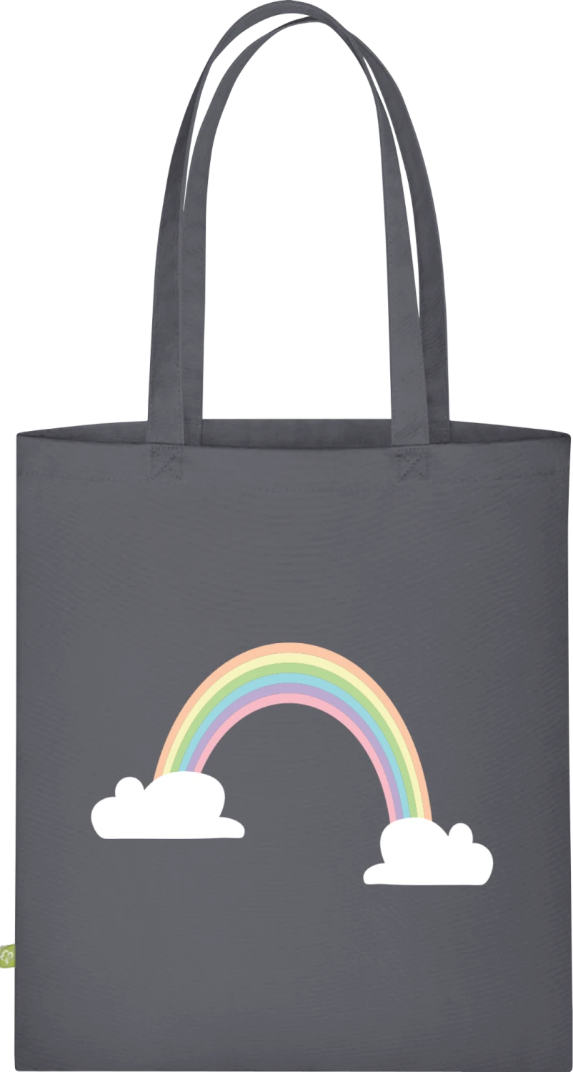 Rainbow - Graphite Grey Organic Bag for Life - Front
