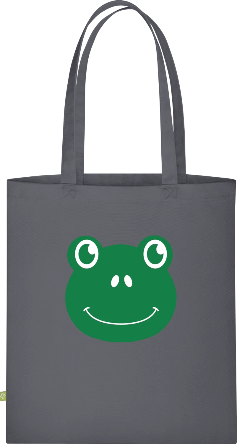Frog Comic - Graphite Grey Organic Bag for Life - Front