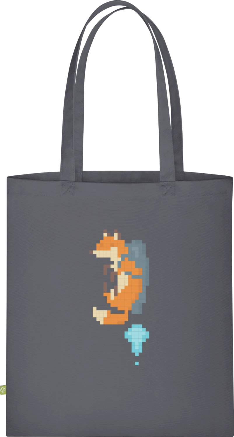 Jetpack Fox - Graphite Grey Organic Bag for Life - Front
