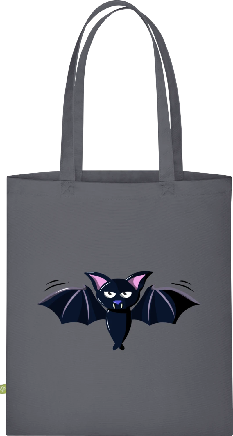 Cute Bat Comic - Graphite Grey Organic Bag for Life - Front