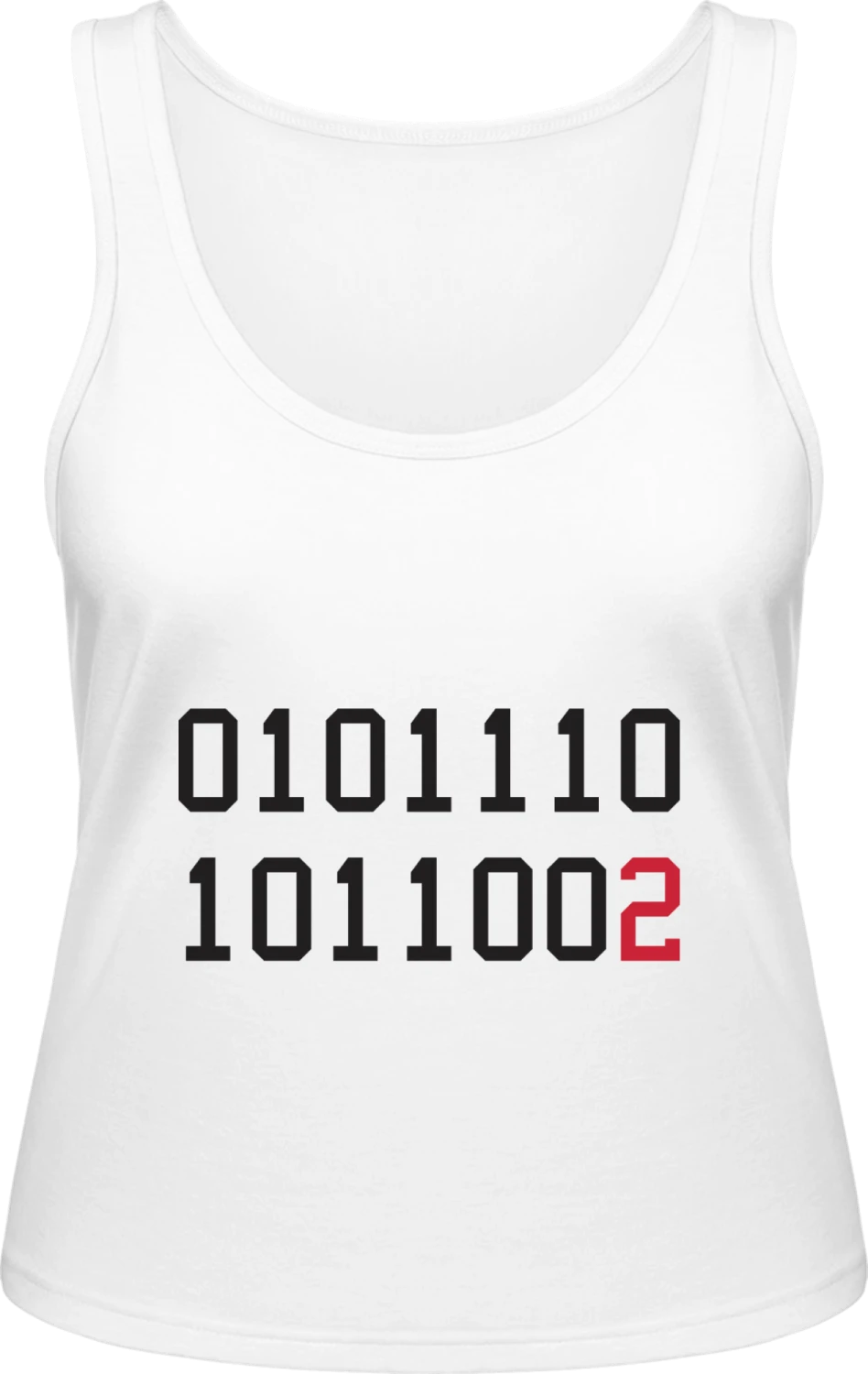 Binary Code Think Different - White Inspire Tank T / Women  - Front