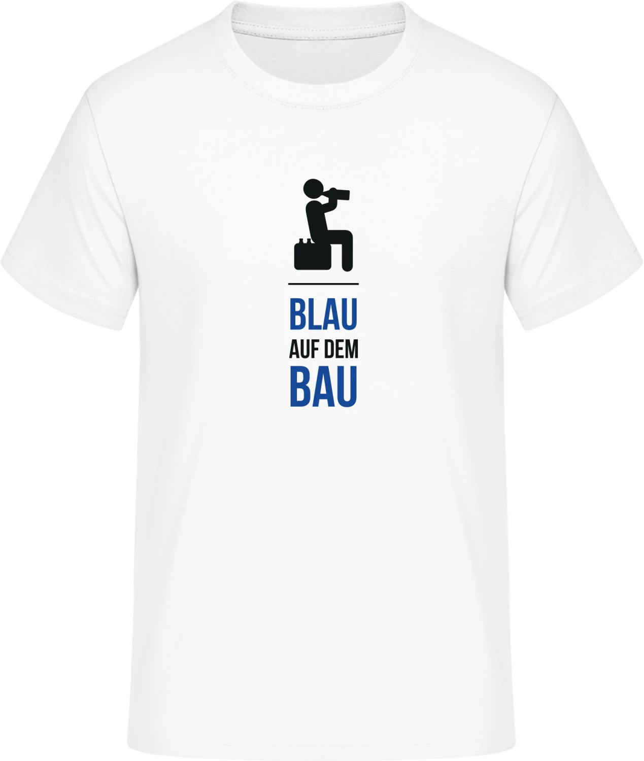 Blau auf dem Bau - Front_Weiß