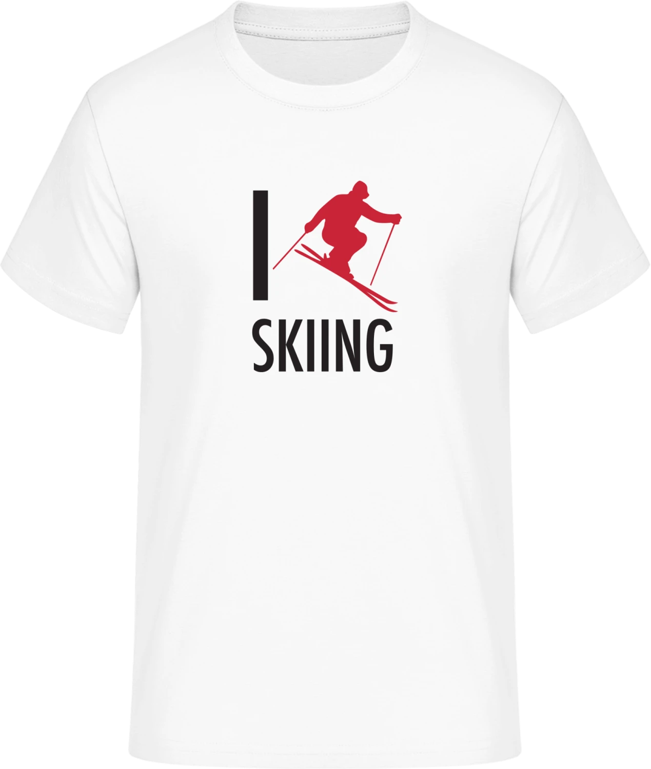 I Love Skiing - Front_Weiß