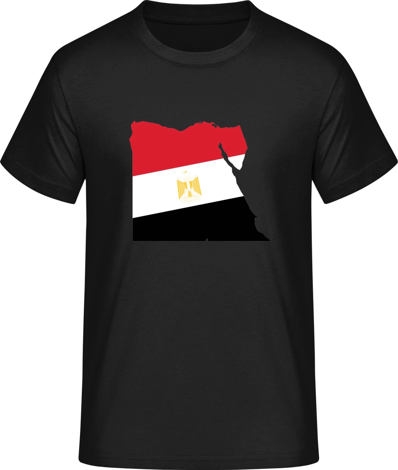 Egypt Map with Crest - Front_Schwarz