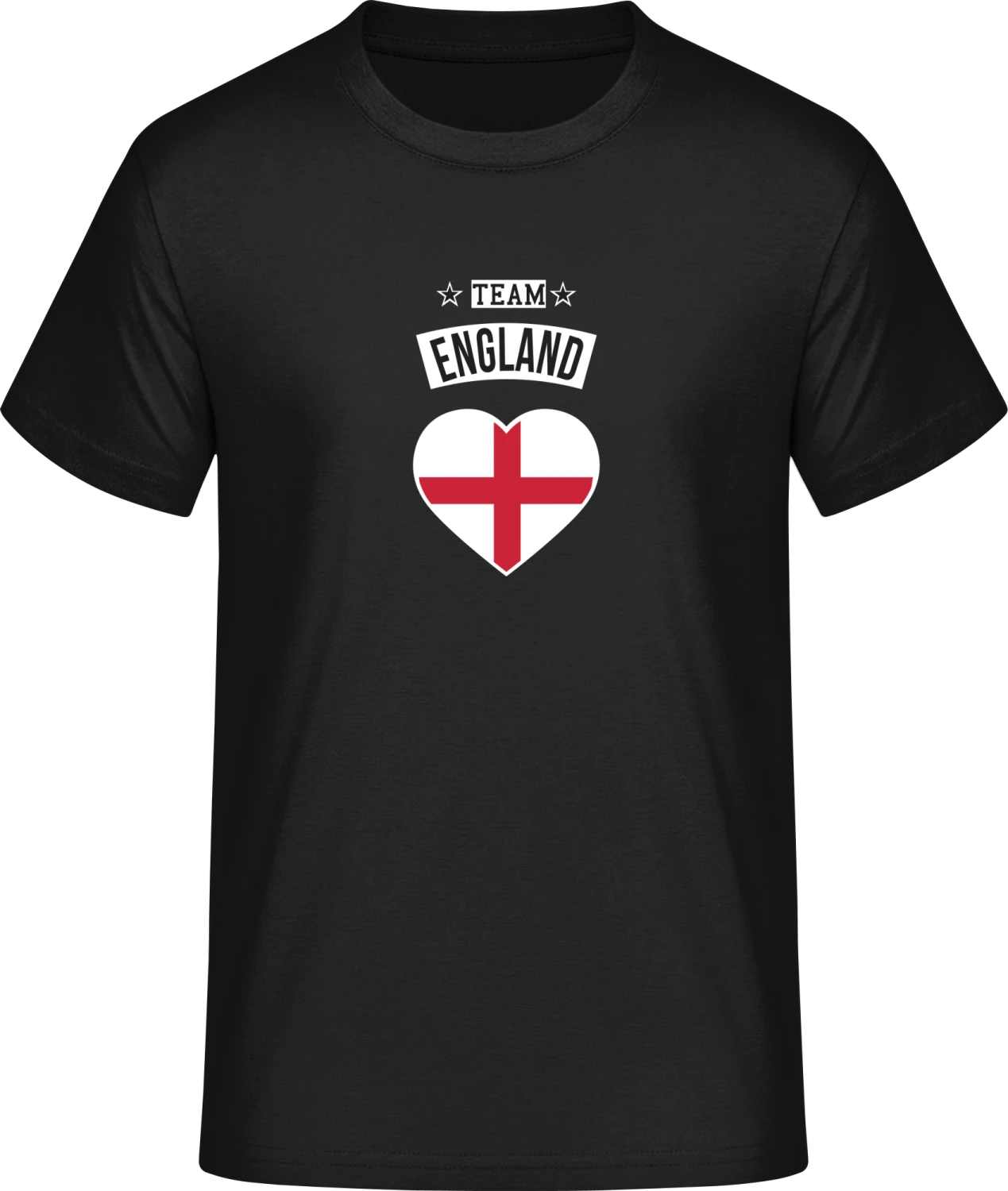 Team England Heart - Front_Schwarz