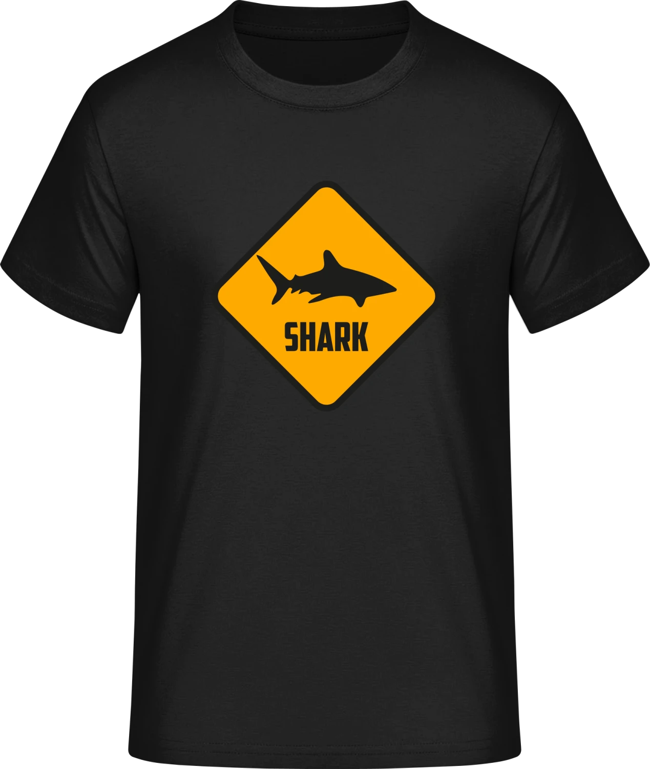 Shark Warning - Front_Schwarz