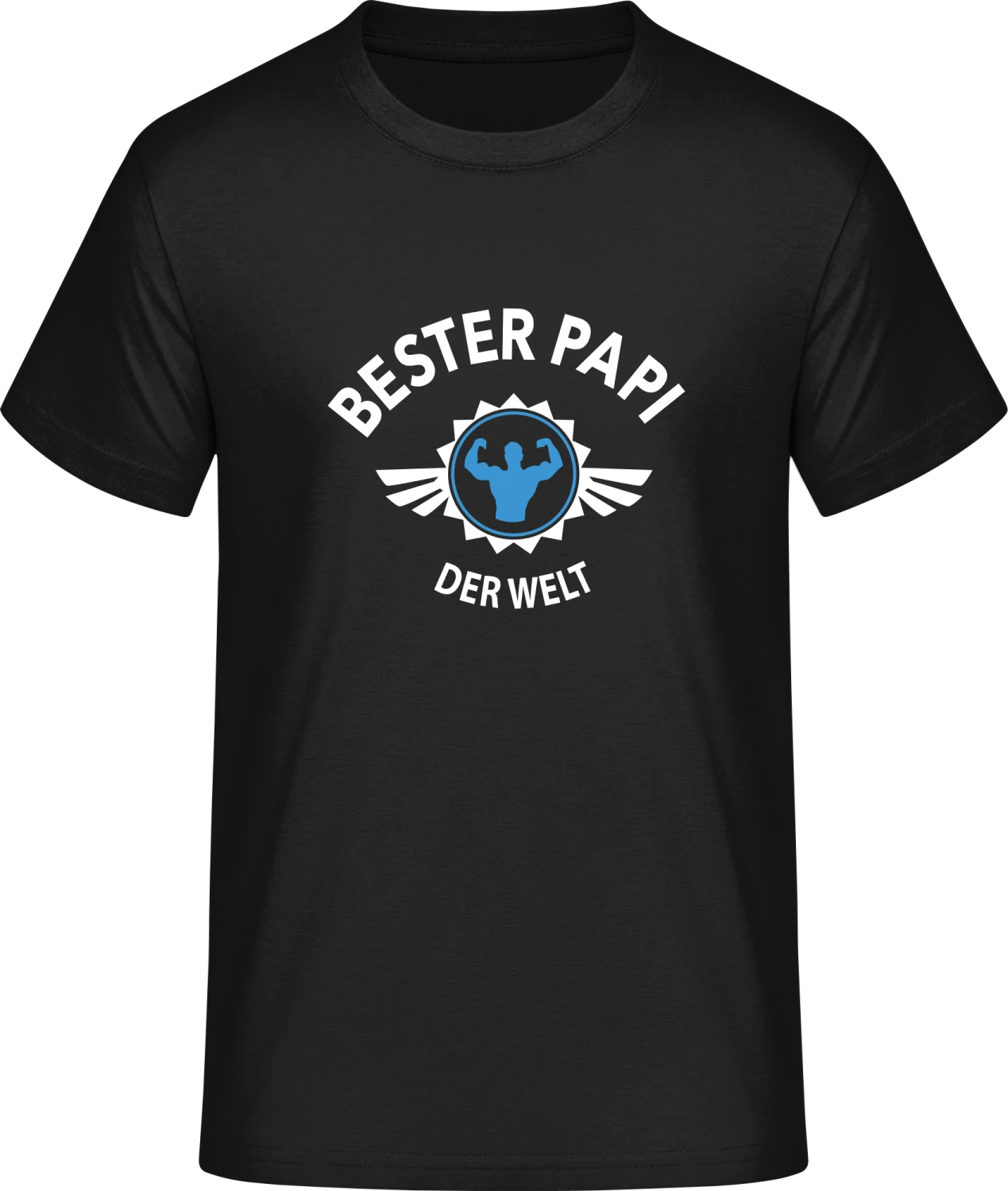 Bester Super-Papi der Welt - Front_Schwarz