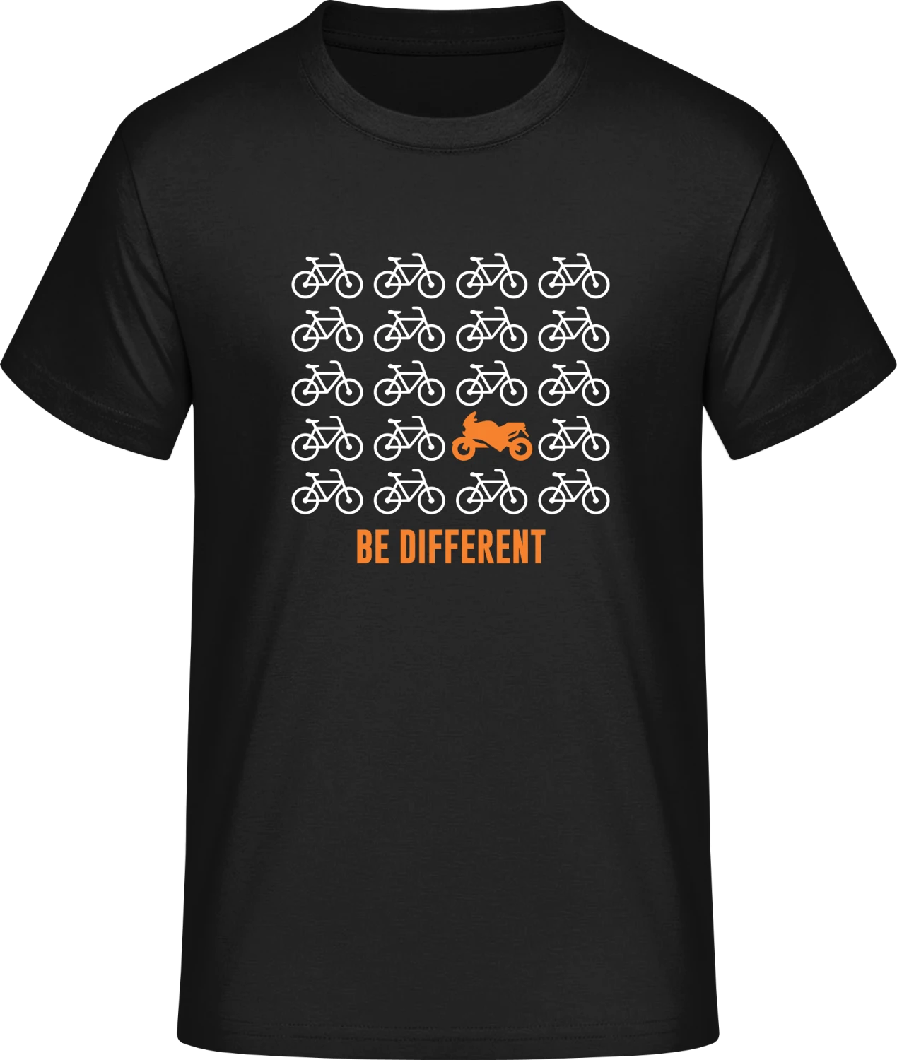 Be Different Motorcycle - Front_Schwarz