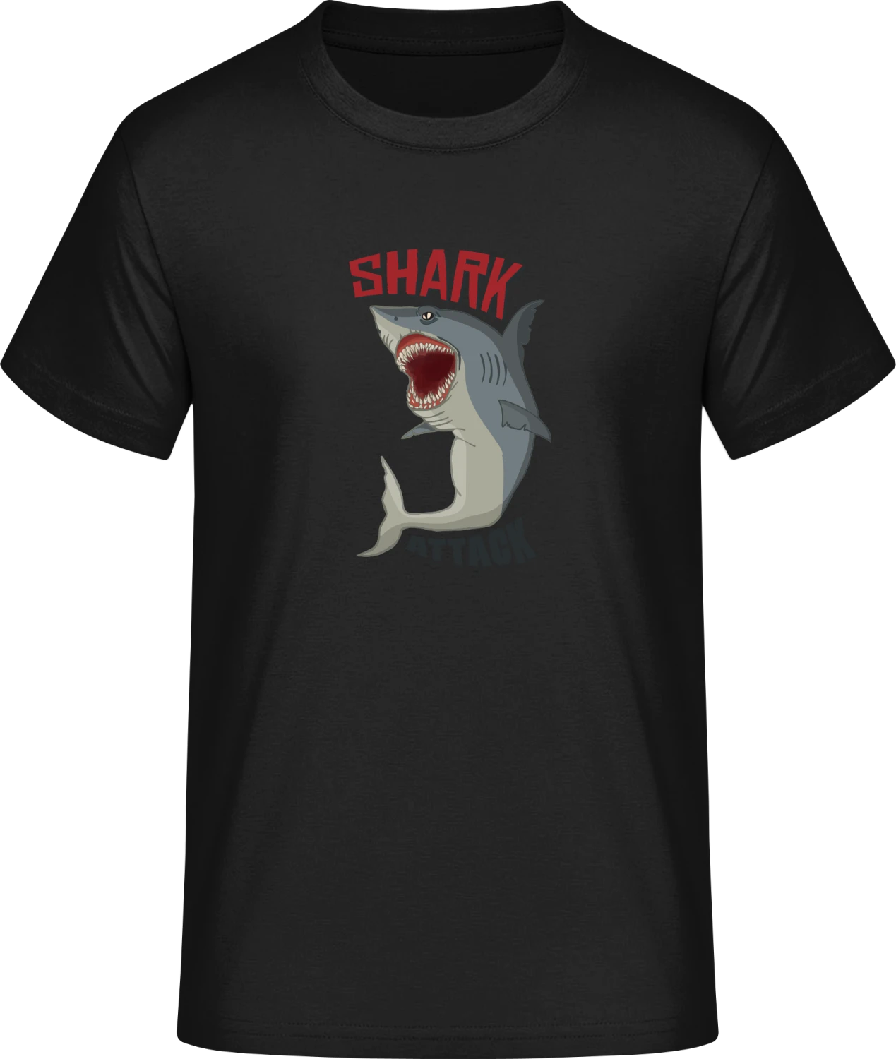 Shark Attack Scarry - Front_Schwarz