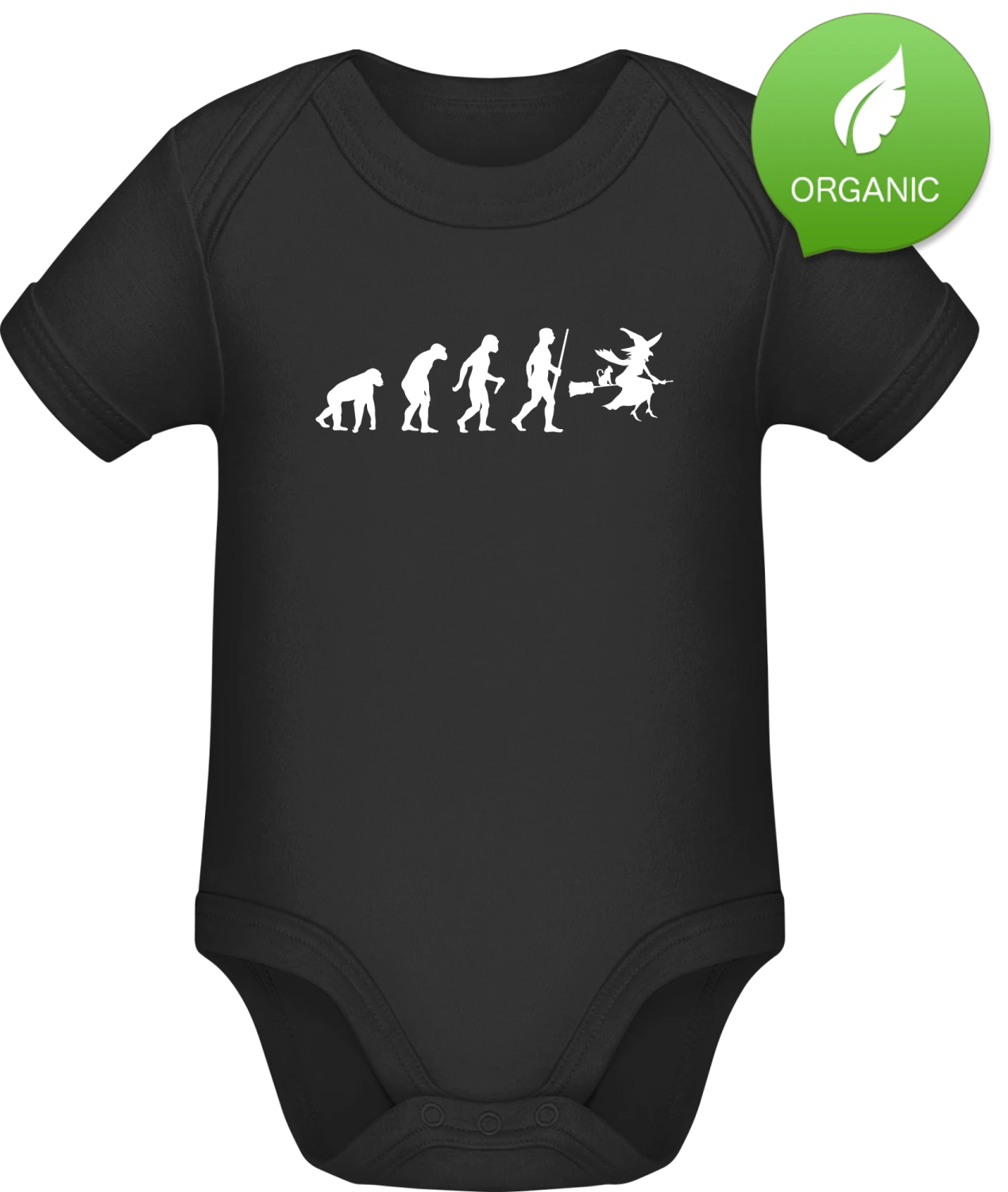 Witch Evolution - Black Organic Bodysuit - Front