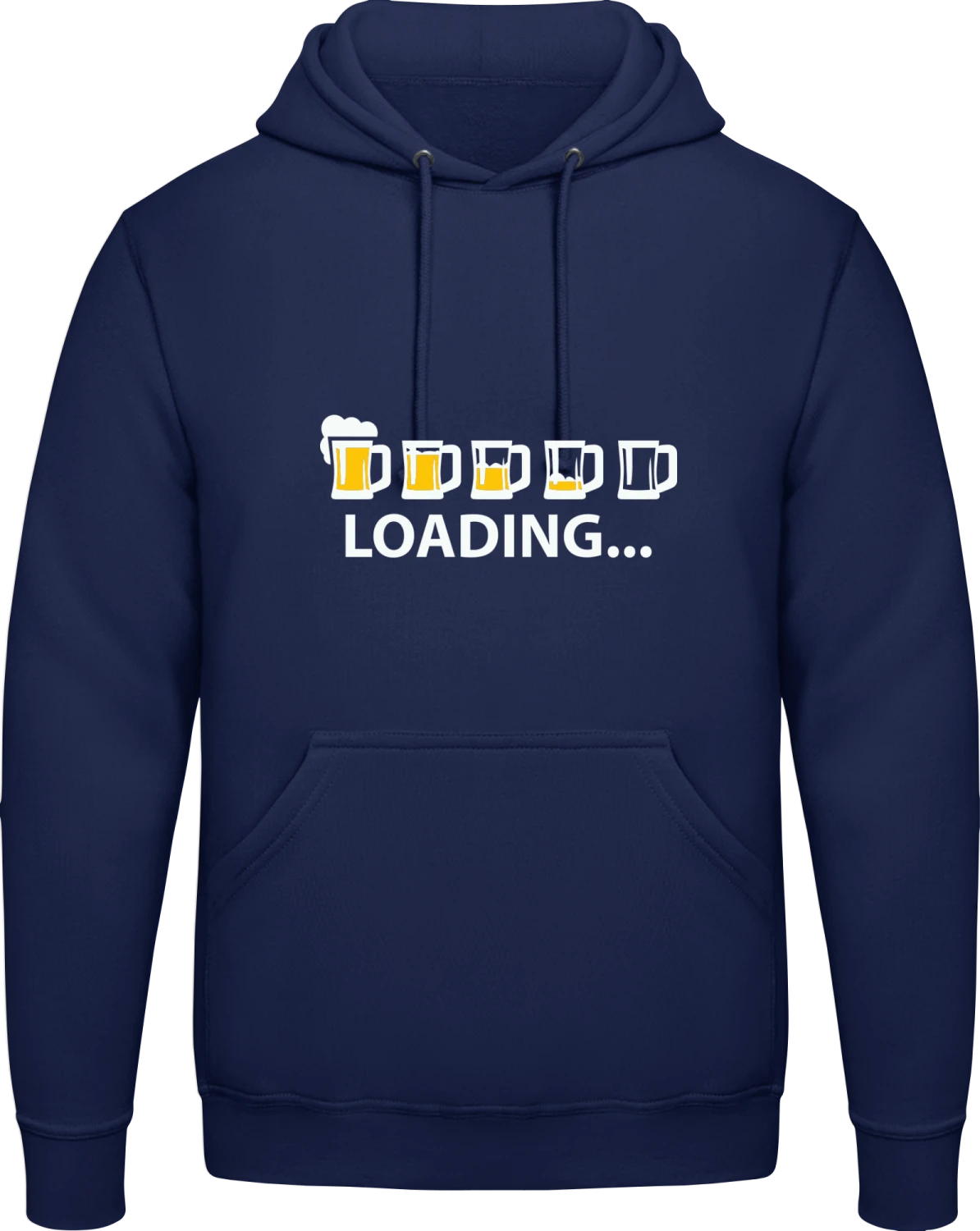 Drunk Loading Beer Drinking - Front_Oxford navy