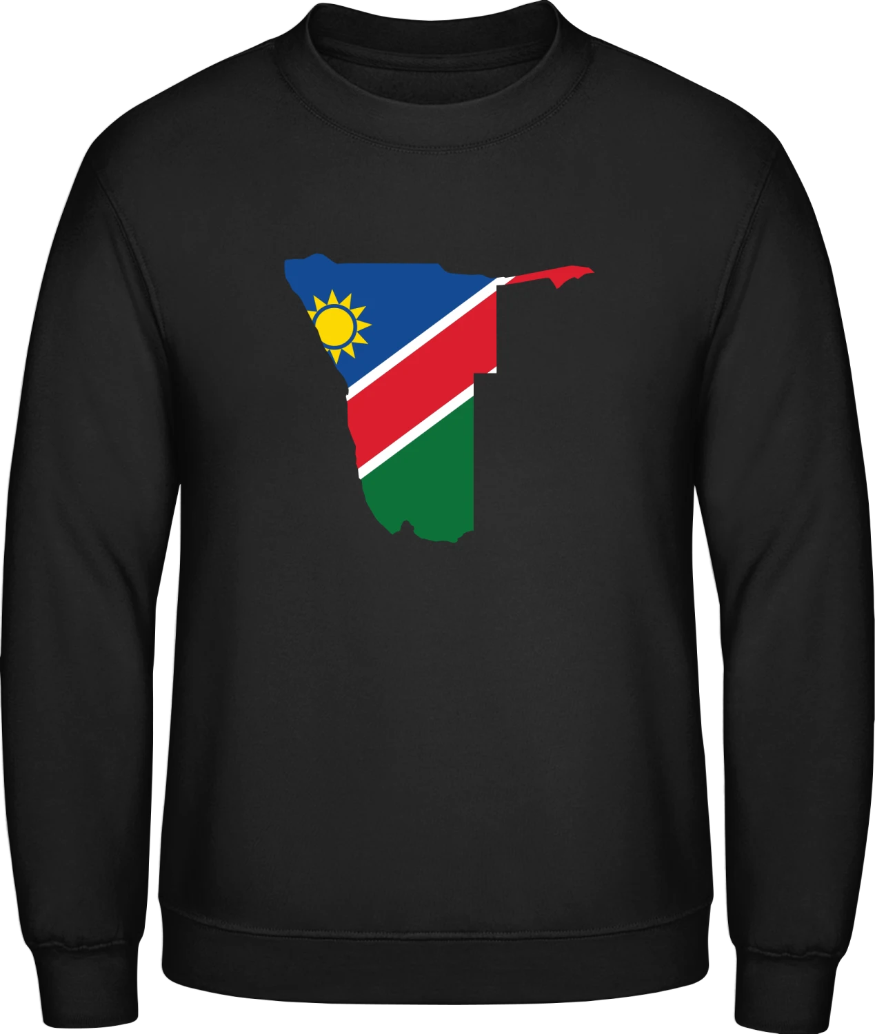Namibia Map - Black AWDis sweatshirt Men - Front