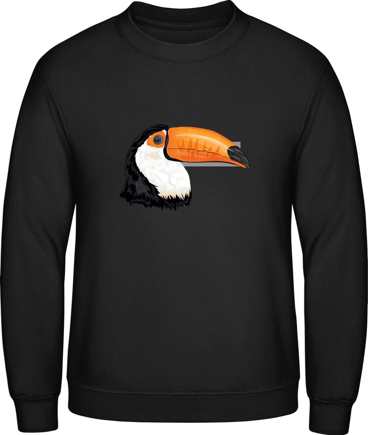 Toucan - Black AWDis sweatshirt Men - Front