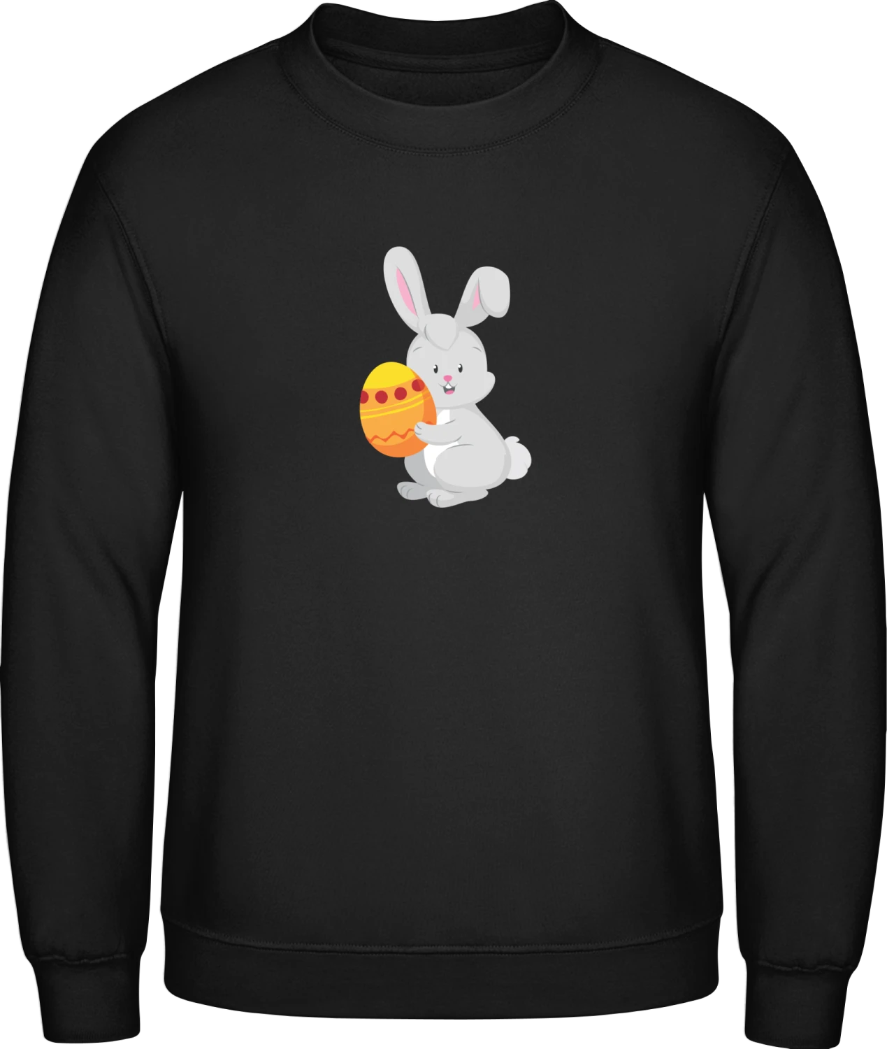 Cute Litte Easter Bunny - Black AWDis sweatshirt Men - Front