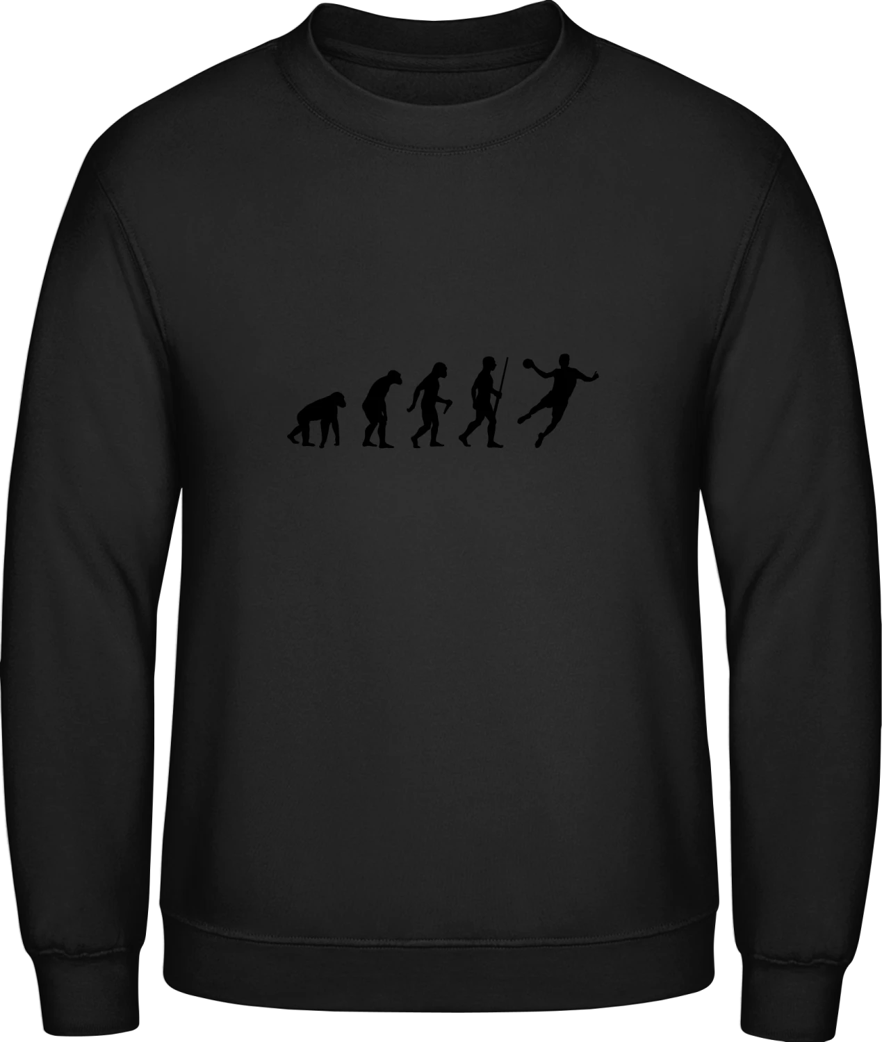 Handball Evolution - Black AWDis sweatshirt Men - Front