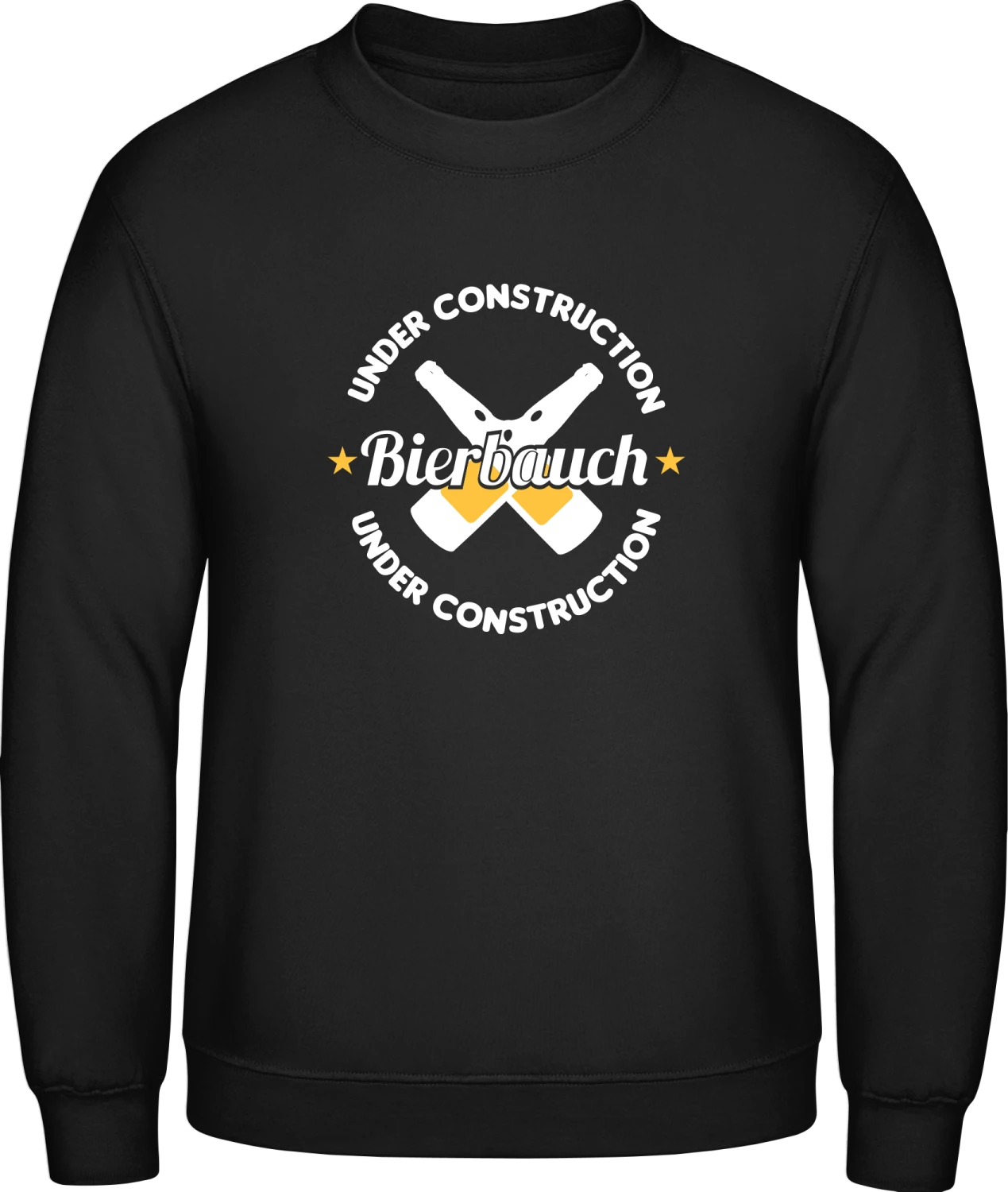 Bierbauch Under Construction - Black AWDis sweatshirt Men - Front