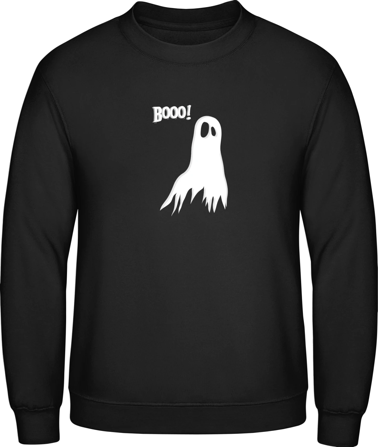 Booo Ghost - Black AWDis sweatshirt Men - Front