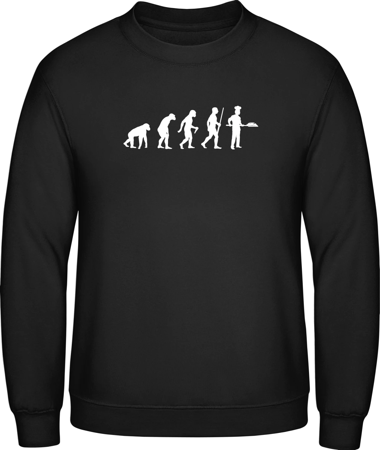 Baker Evolution - Black AWDis sweatshirt Men - Front