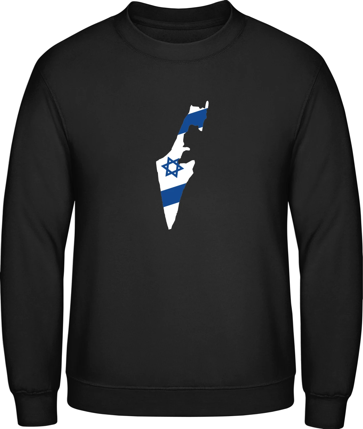 Israel Map - Black AWDis sweatshirt Men - Front