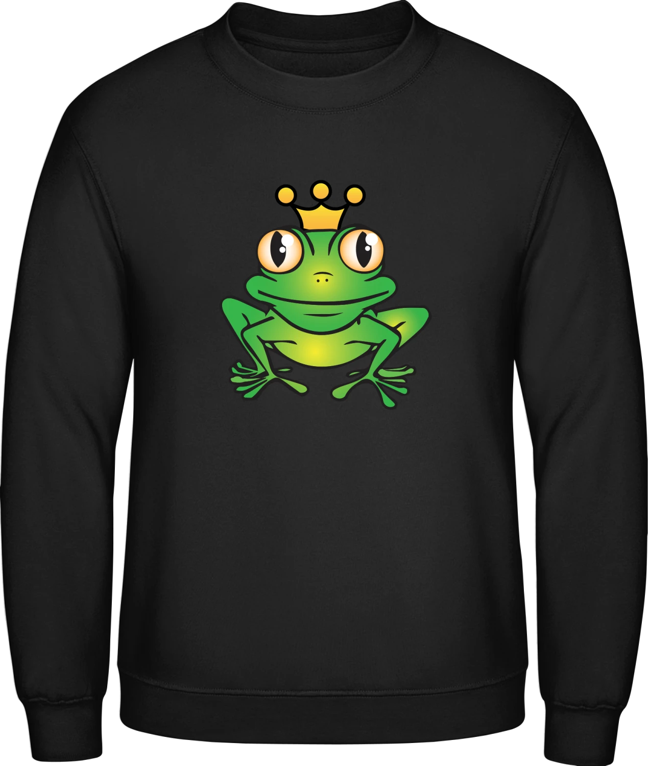 King Frog - Black AWDis sweatshirt Men - Front