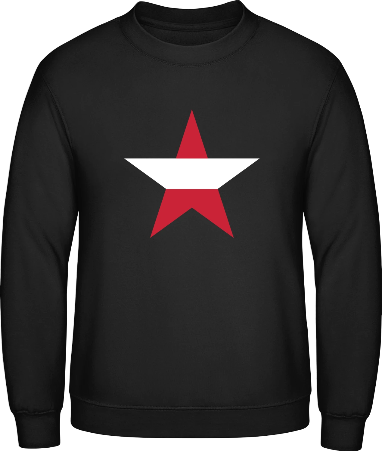 Austrian Star - Black AWDis sweatshirt Men - Front