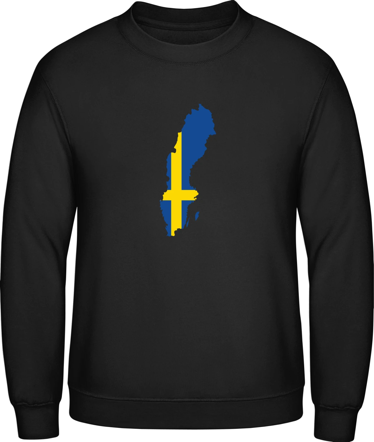 Sweden Map - Black AWDis sweatshirt Men - Front