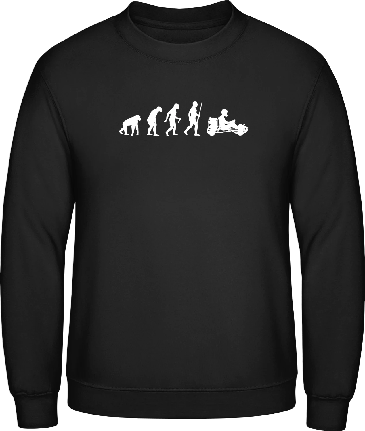 Go Kart Evolution - Black AWDis sweatshirt Men - Front