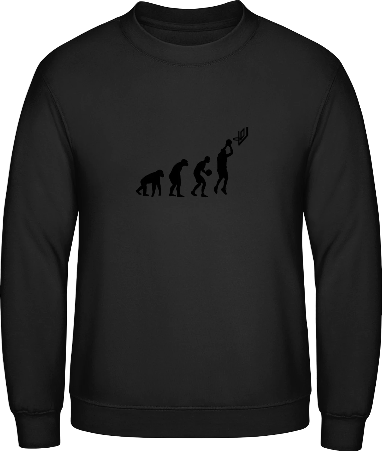 Basketball Evolution Hoop - Black AWDis sweatshirt Men - Front