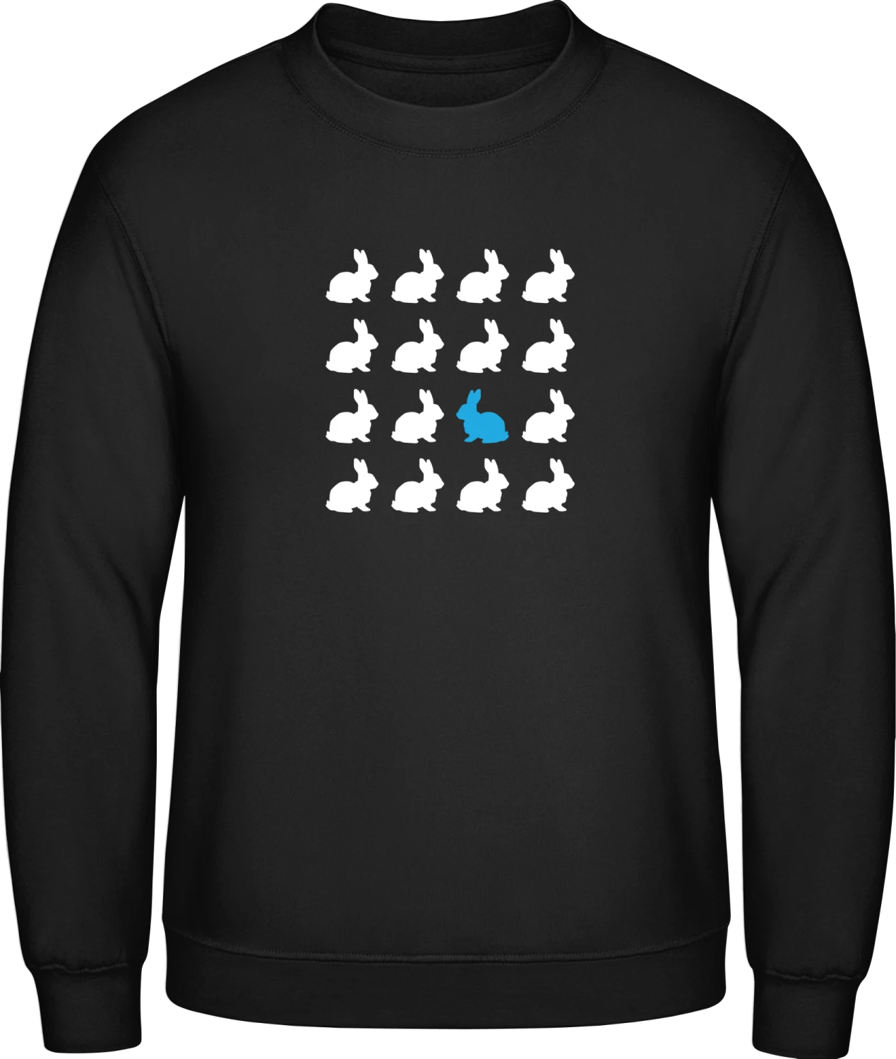 Be A Different Bunny - Black AWDis sweatshirt Men - Front