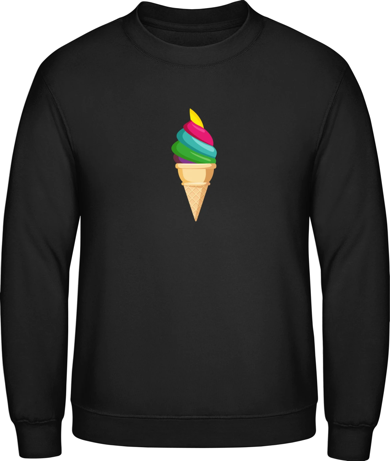 Rainbow Ice - Black AWDis sweatshirt Men - Front
