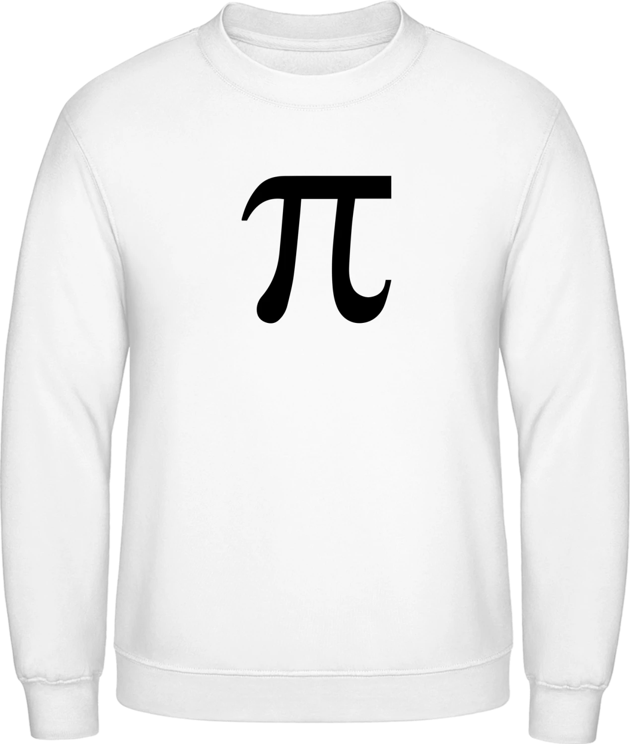Pi - Arctic white AWDis sweatshirt Men - Front