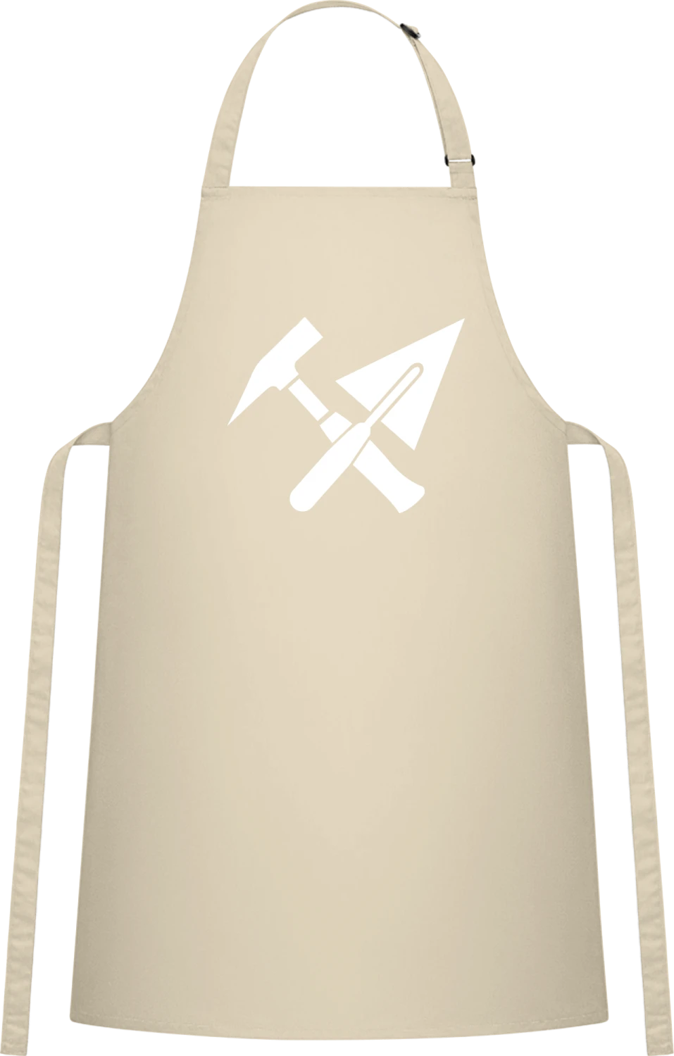Bricklayer Kitt - Natural Cotton Bib Apron - Front