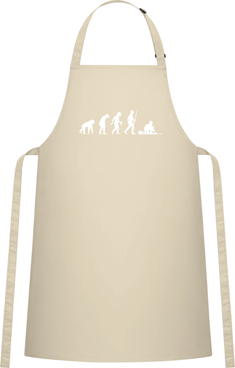Floor Layer Evolution - Natural Cotton Bib Apron - Front