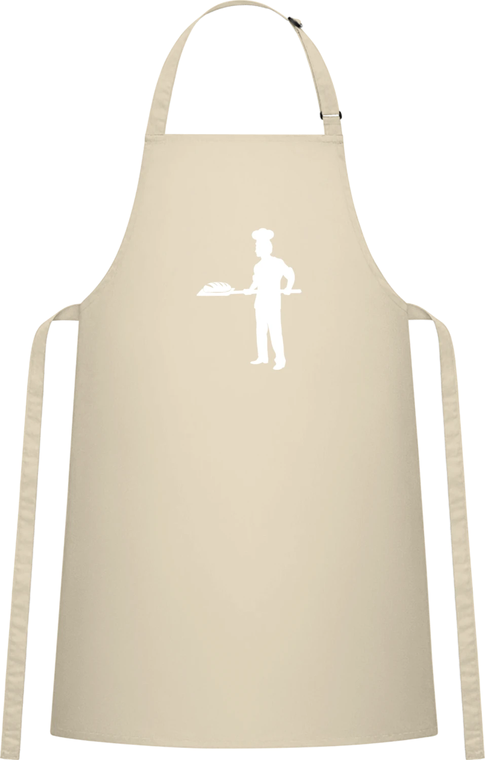 Baker Working - Natural Cotton Bib Apron - Front