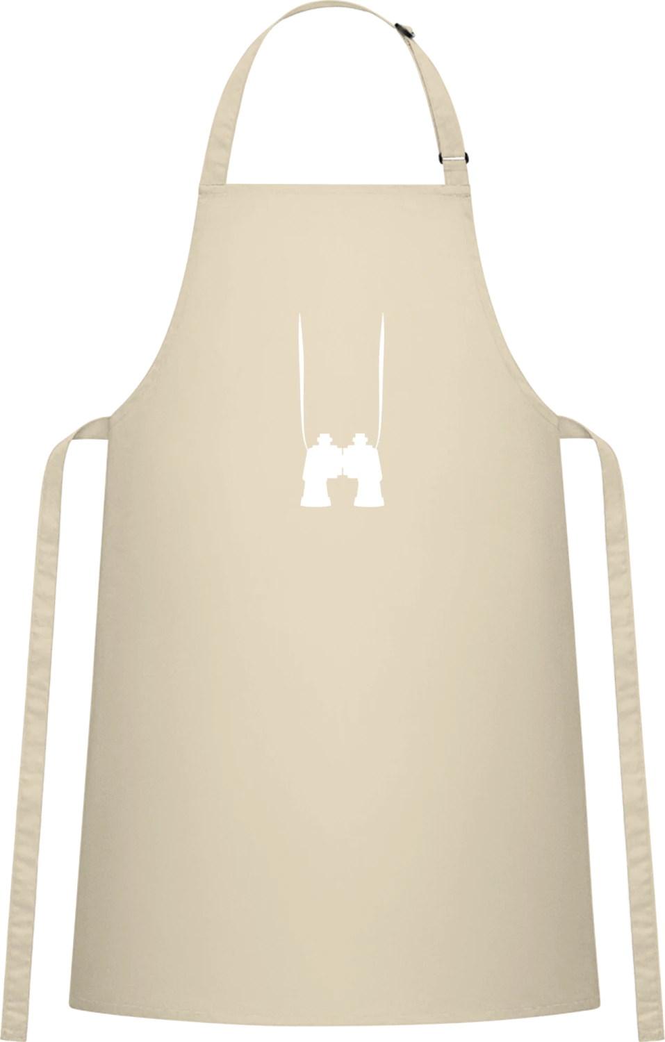 Binocular - Natural Cotton Bib Apron - Front
