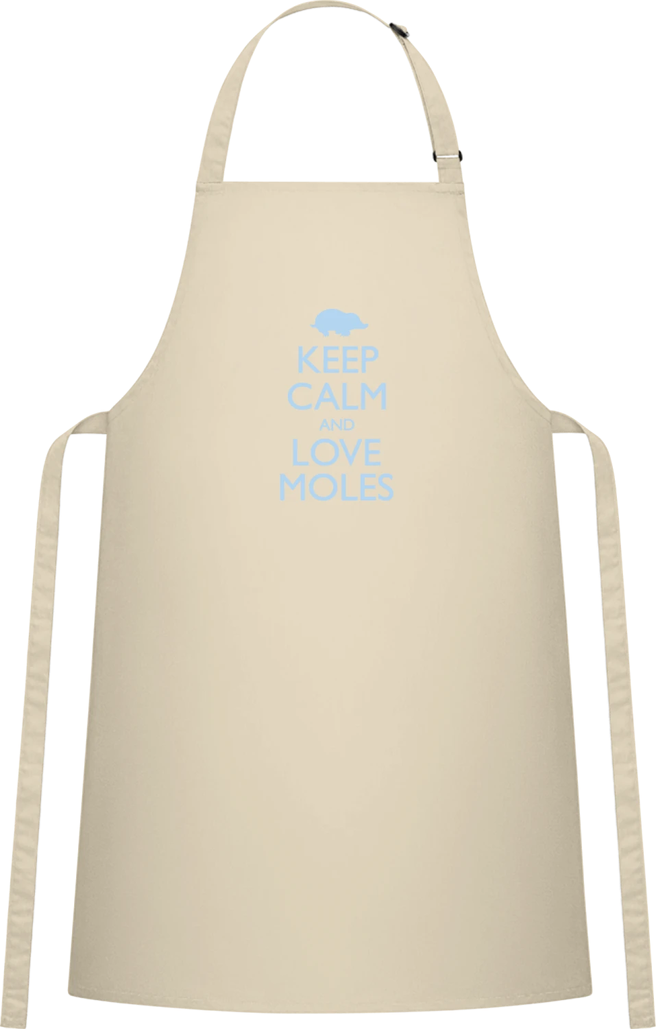 Shark - Natural Cotton Bib Apron - Front