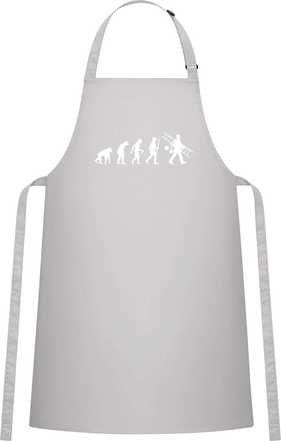 Chimney Sweep Evolution - Silver Cotton Bib Apron - Front