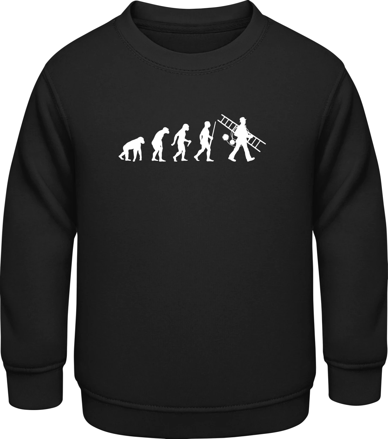 Chimney Sweep Evolution - Black AWDis Sweat kids - Front