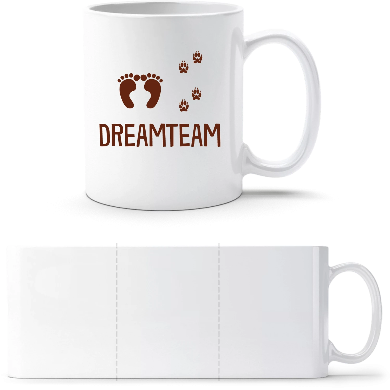 Dreamteam Pet - White White mug - front
